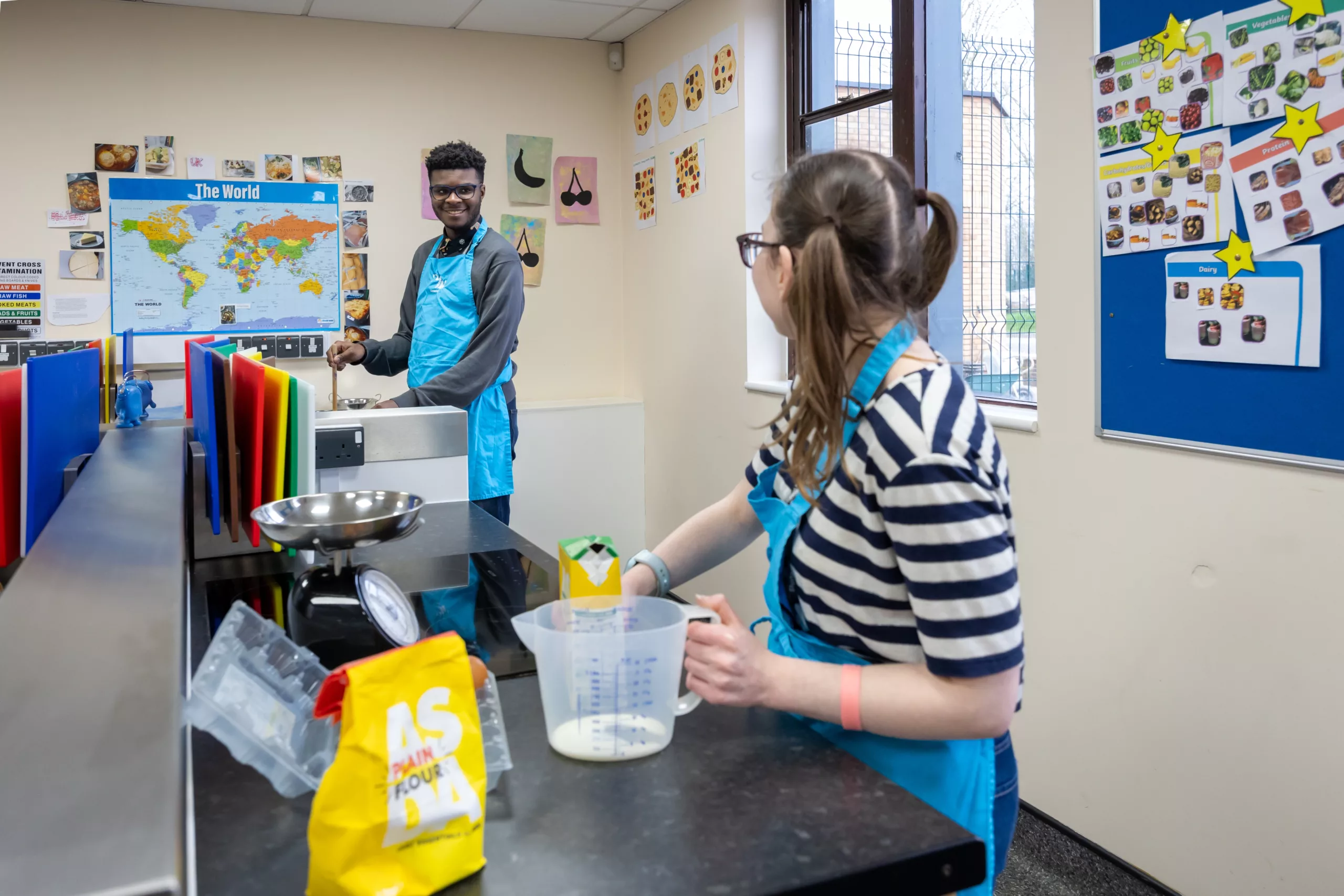 Students cooking